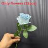 Gothic Style Silk Rose Artificial Flower With Curved Stem For Wedding And Party Arrangements