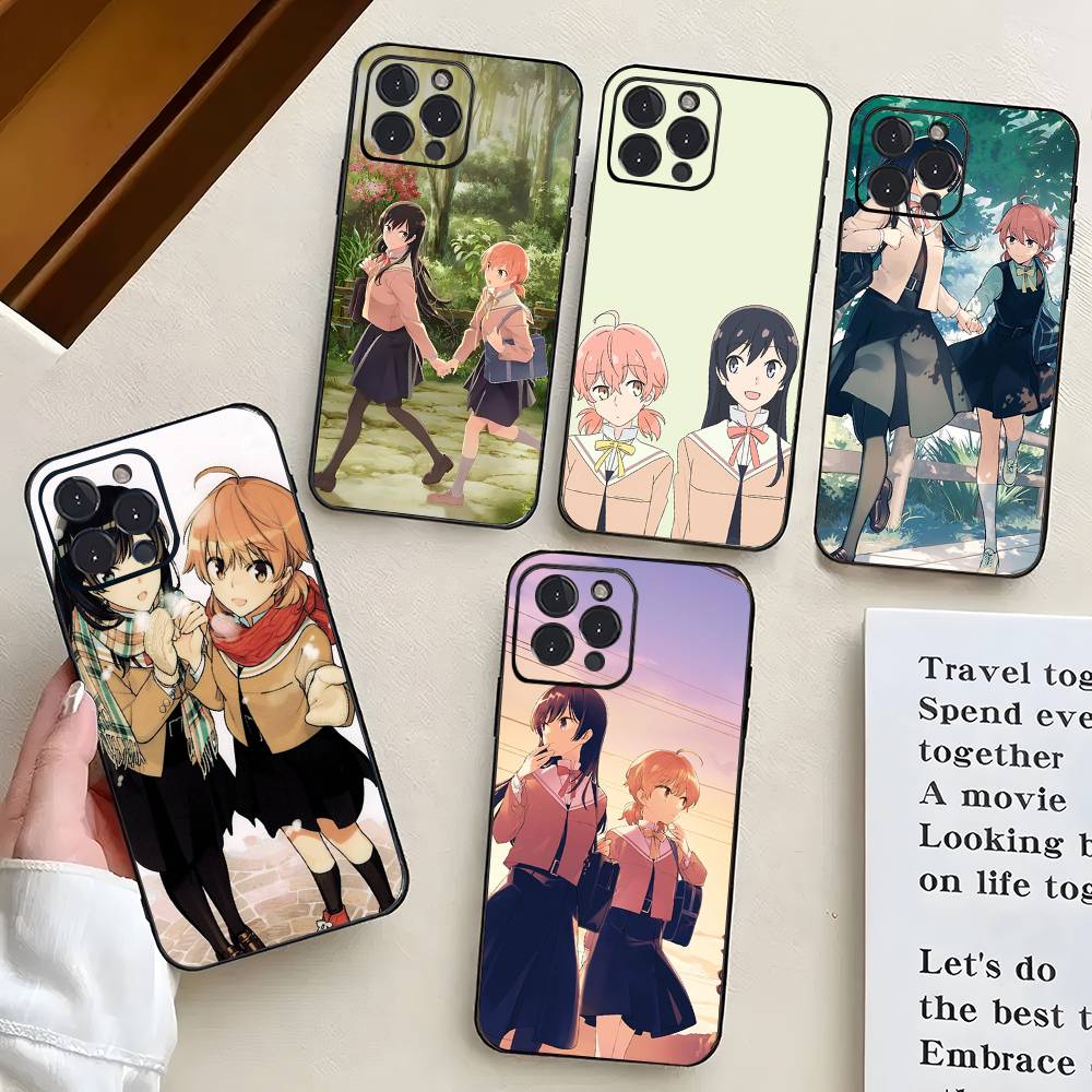 Bloom Into You Bilibili Animation Phone Case For IPhone 17 Air 16 15 14 13 Pro Max 11 12 Black Silicone Cover
