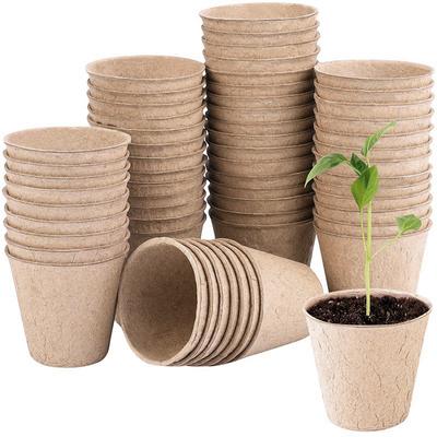 20 STÜCKE Sämling Tasse Einweg Kindergarten Töpfe Papier Zellstoff Biologisch Abbaubar Sämling Keimung Kultivierung Schüssel Kit Anlage Zubehör