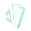 Bookbinding Easy Scrapbooking Tool Plastic Positioner Ruler For Efficient Production Convenient Binding Device For Handbook