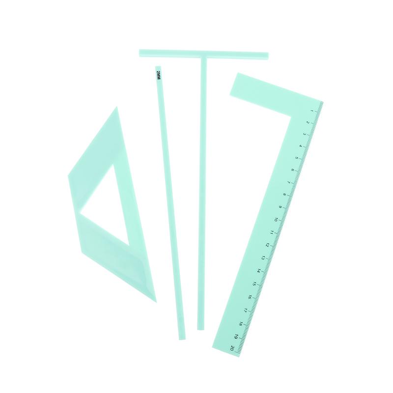 Bookbinding Easy Scrapbooking Tool Plastic Positioner Ruler For Efficient Production Convenient Binding Device For Handbook