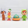 7Pcs/Set Pocoyo Animal Toy Bird Duck Elephant Doll Model Scene Ornaments Anime Cartoon Cute Pvc Figures Toys