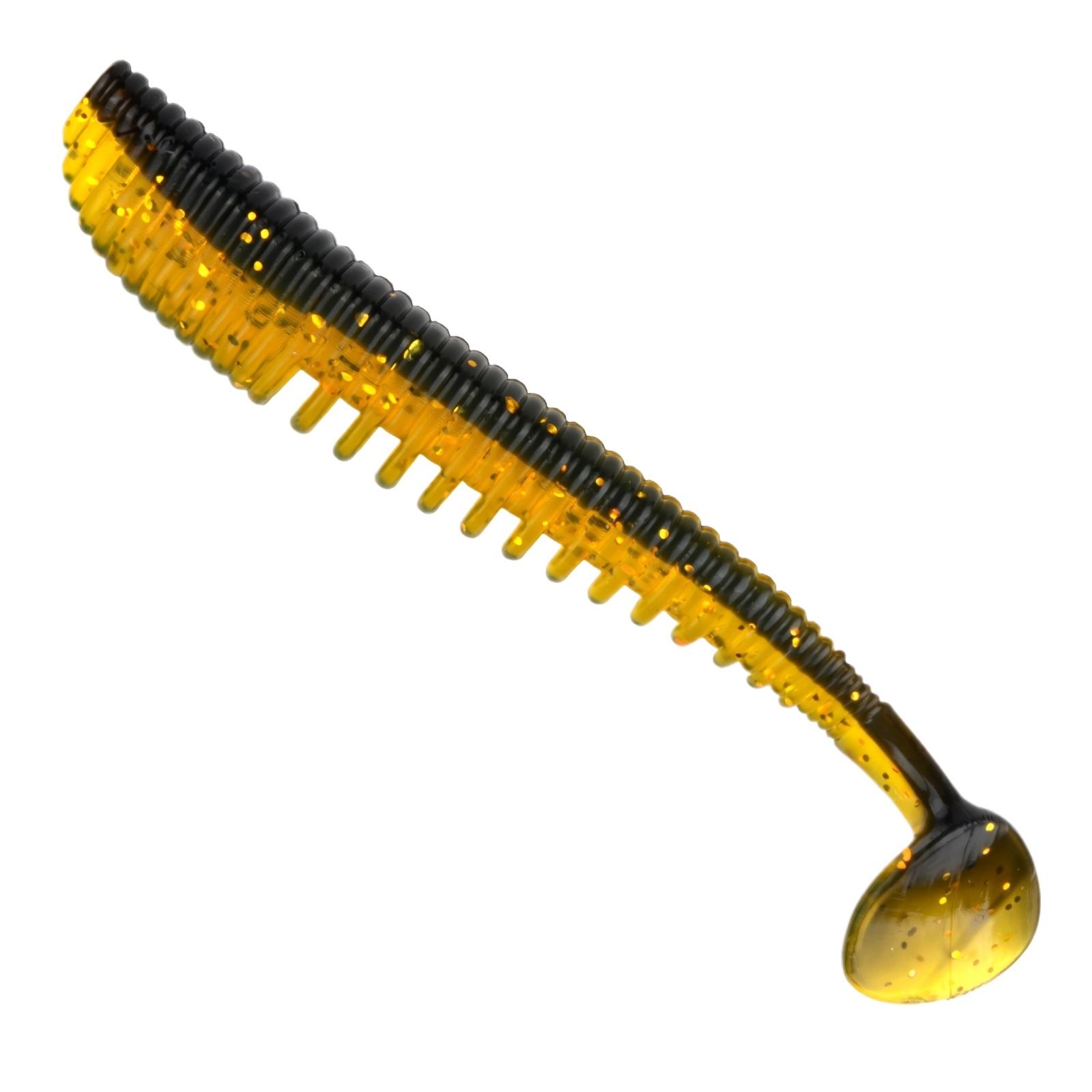 

Ribbed T-Tail Soft Micro Long for Saltwater Bass one size жовтий