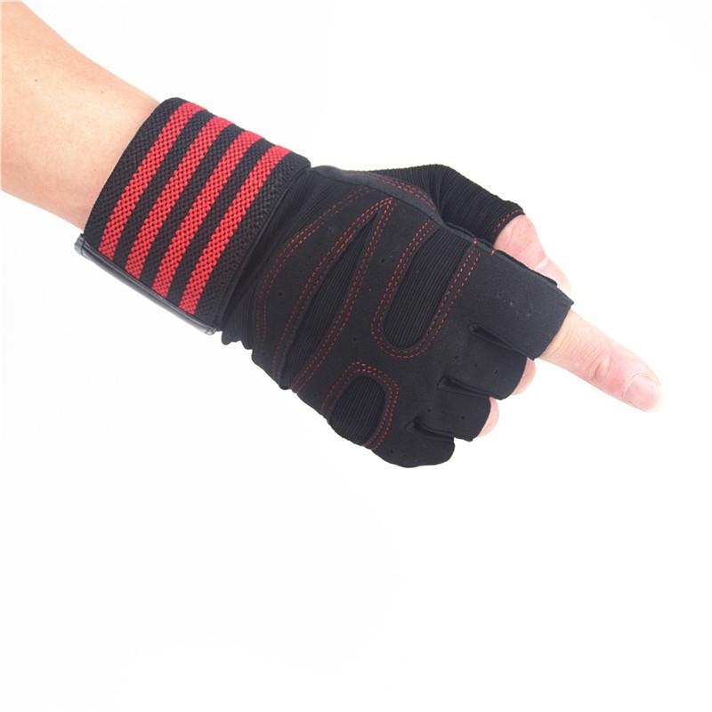 Weightlifting Gloves with Wrist Support for Heavy Exercise Body Building Gym Training Fitness Handschuhe Workout Crossfit Gloves