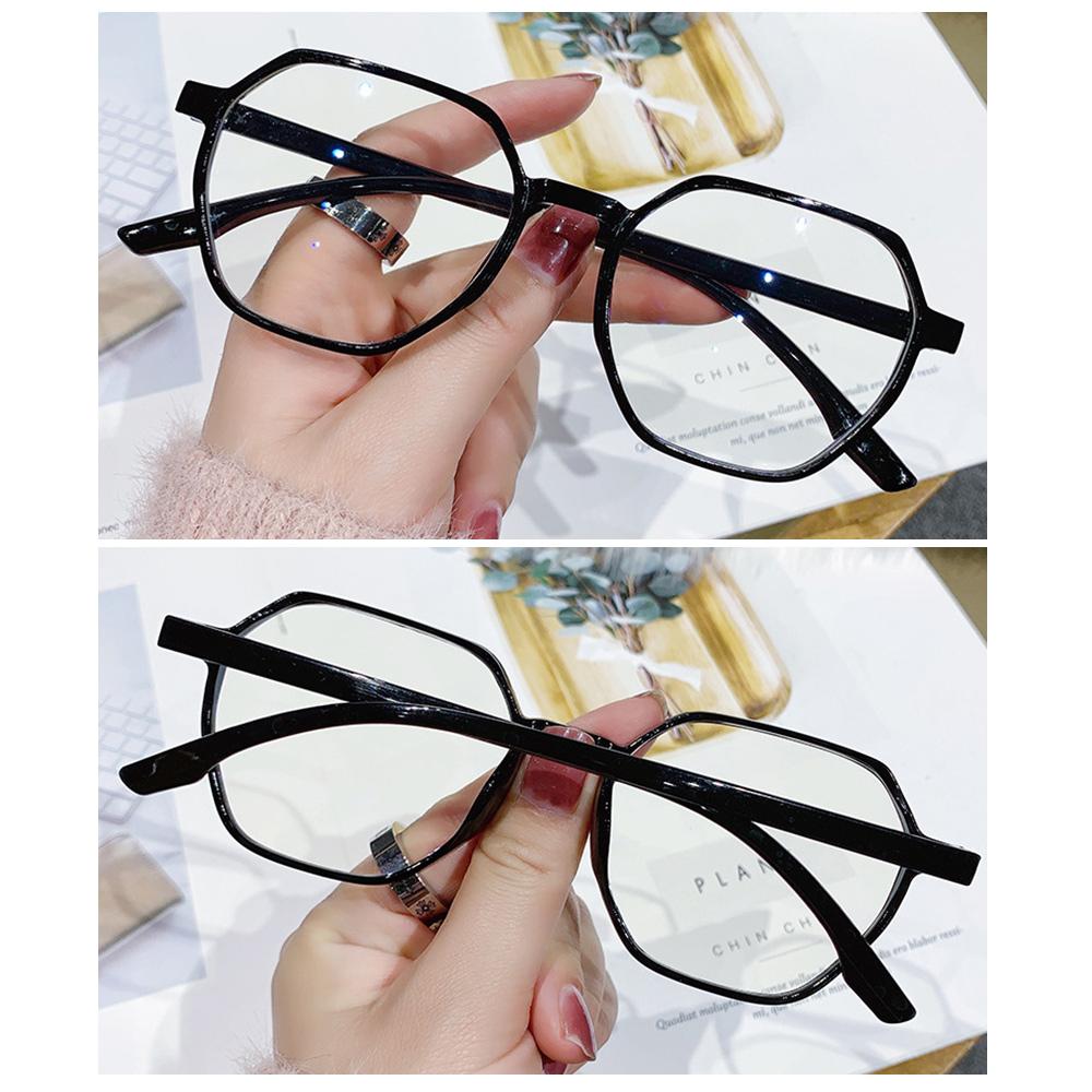 Polygonal Anti-Blue Light Reading Glasses Fashionable Mom's Presbyopia Glasses for Women & Men