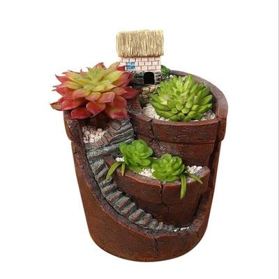Succulent Garden Resin Ornaments: DIY Micro-Landscape Bonsai Decorations