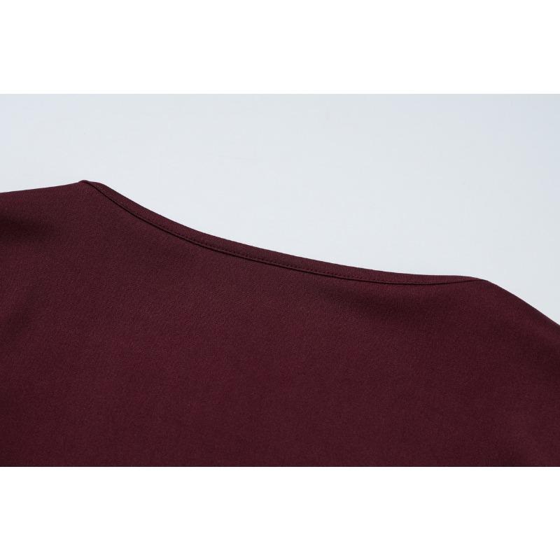 Women Elegant Slim Fit Square Neck Sleeveless Waist Cinched Solid Long Dress