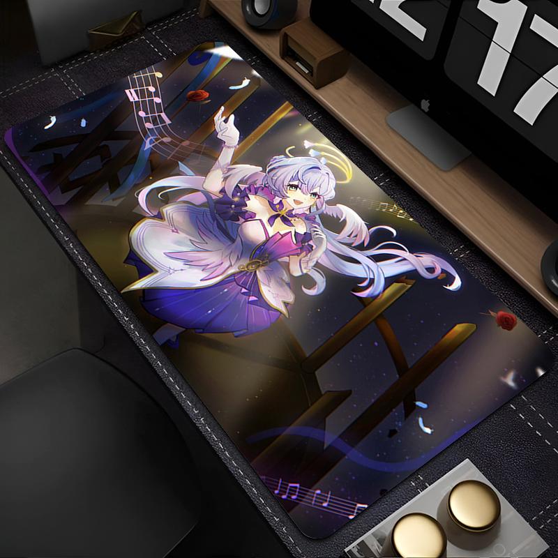 Mouse Pad Laptop Kawaii Anime Keyboard Rug XXL Cute Angel Robin Honkai Star Rail Desk Mat Computer Gamer Cabinet Mousepad