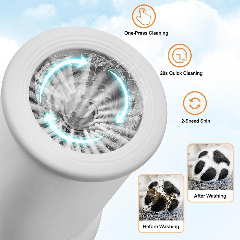 Taza automática para lavar los pies de las mascotas, limpiador y