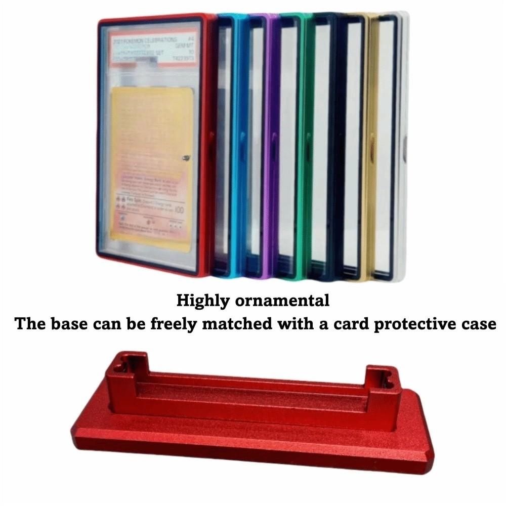 Aluminium Frame PSA/CGC Graded Cards Protector UV Protection Double-sided Glass Card Protective Case Transparent Durable