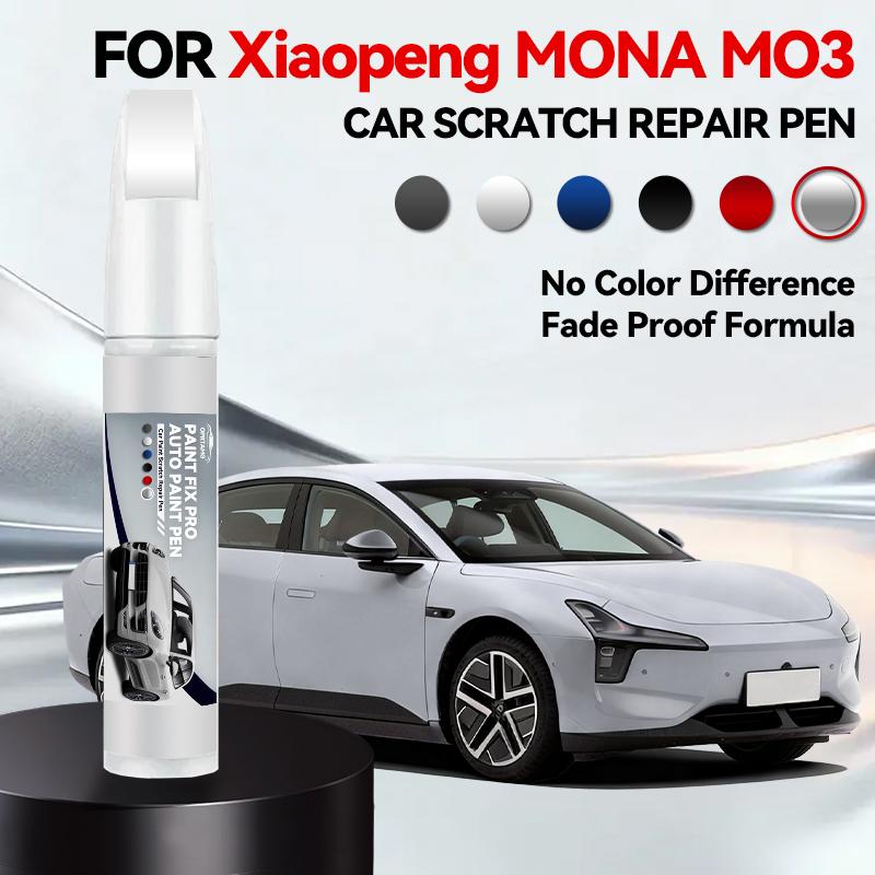 

For Xiaopeng MONA MO3 Paint Repair Pen Touch Up Scratch Remover DIY Auto Accessories Black White Orange Silver Blue срібний