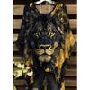 Elegantes Boho-Print-T-Shirt für Plus-Size-Damen