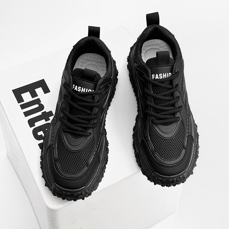 

Spring new versatile men s shoes casual running sports shoes breathable men s lightweight thick soles increase the trend 44