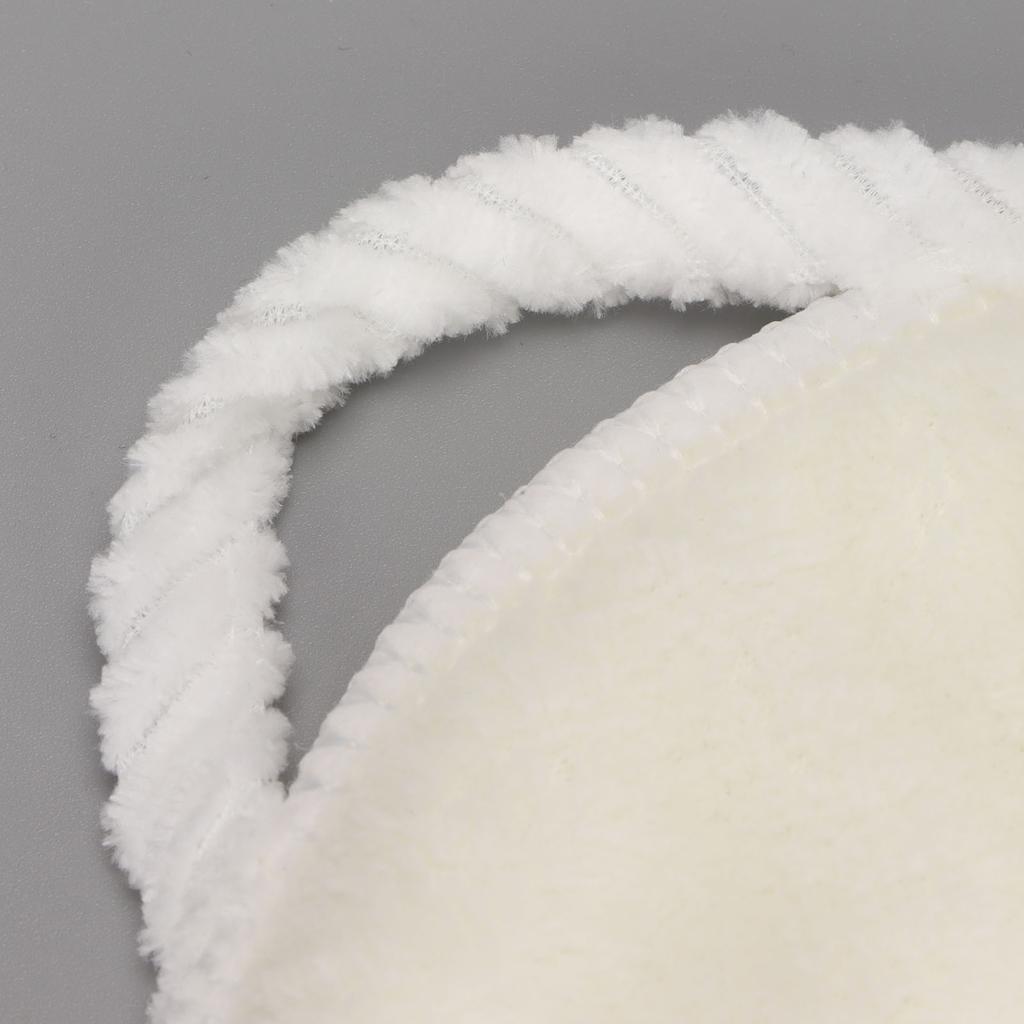 Facial Towel Soft Coral Fleece Hot Compress Reusable Face Skin Care Towel for Beauty Salon Use 3 Holes Ear Hanging