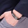 Woven Leather Rope Wrapping Special Style Classic Stainless Steel Men's Leather Bracelet New Design Decoration BB1082