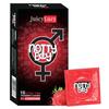 NOTTY BOY JuicyLucy Ultra Thin Strawberry Flavoured Condoms For Men - 10 Units (Pack of 1) | Natural Latex Condom