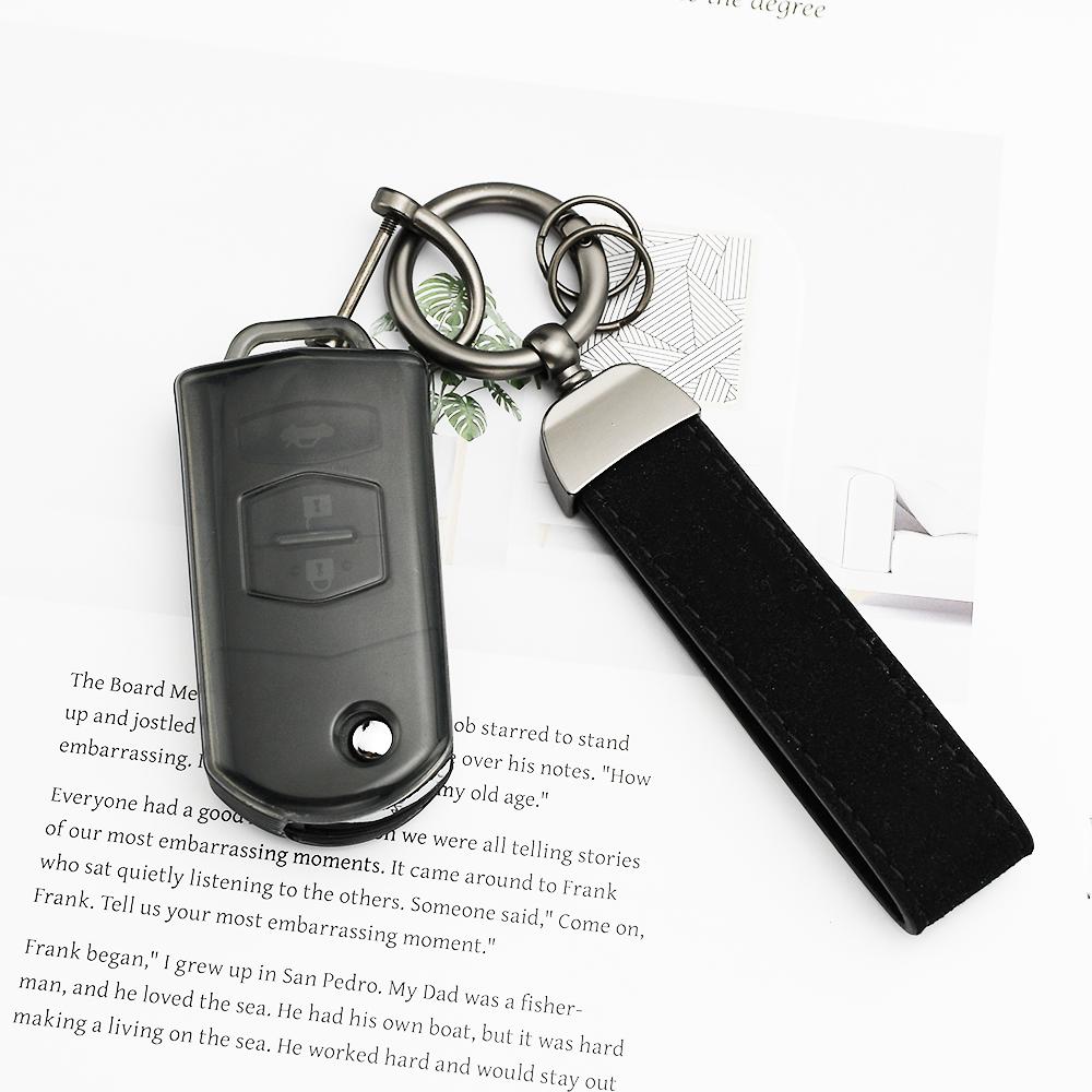 Transparent Tpu For Mazda Cx5 Cx-5 Cx9 Cx-9 Mx5 Mx-5 M6 Rx8 2 3 5 6 8 Cx7 Cx-7 Rx-8 Auto Keyless Car Key Case Cover Holder