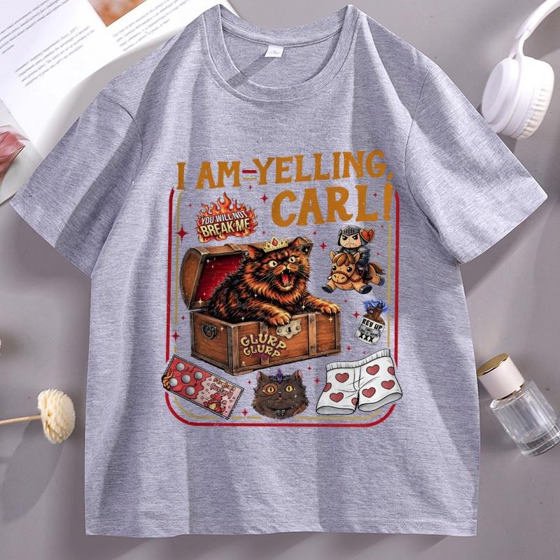 Vintage Fantasy Book Reader Geeky Cat Lover Tshirt Unisex Women Bookish Merch Top Short Sleeve Breathable Cotton Tops