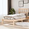 Solid Wood Bed 75x190 cm Pine