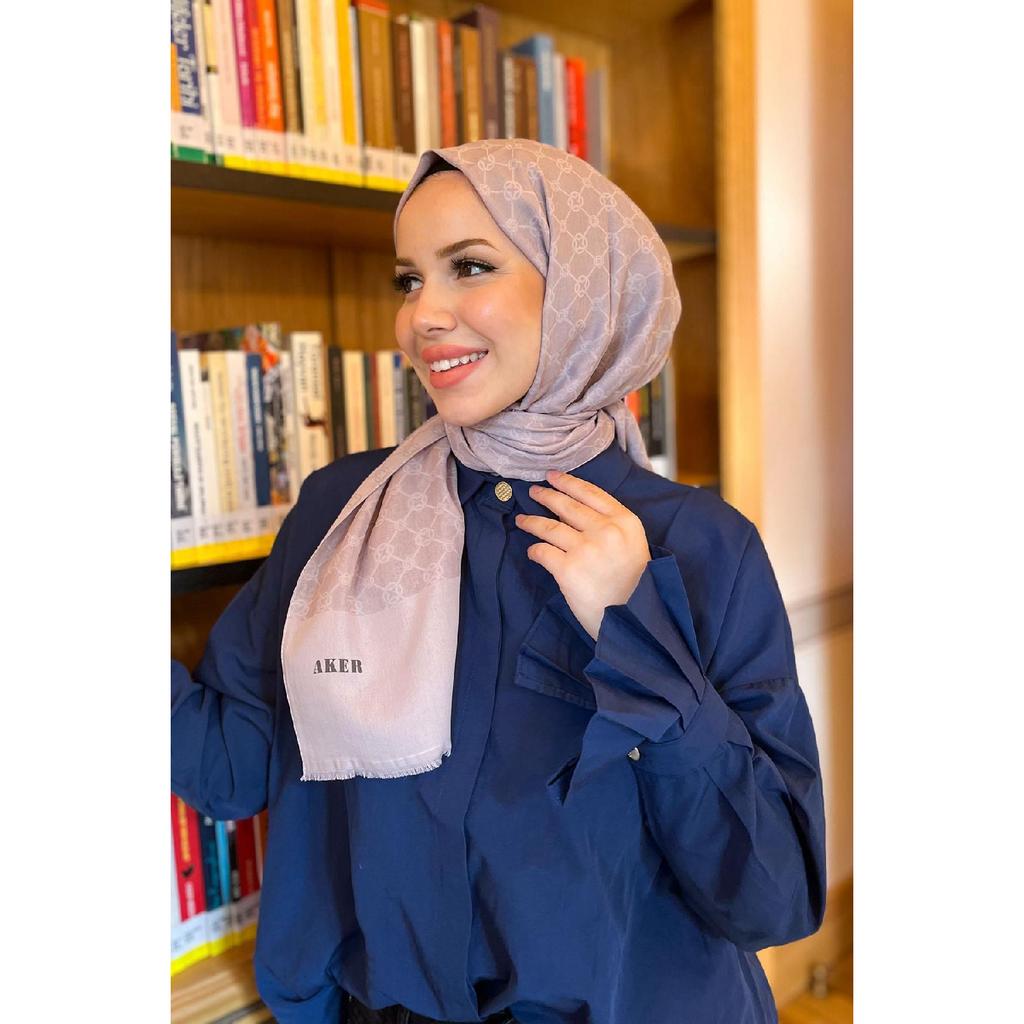 Elegance Monogram Shawl - 1090100-913 - Smoked