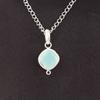 Natural Aqua Chalcedony 925 Sterling Silver Mother Gift Wedding Pendant Jewelry PP-11-14
