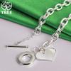 Charm 925 Sterling Silver Heart-Shaped Pendant Necklace High-Quality Jewelry For Women New Accessories Birthday Wedding Party