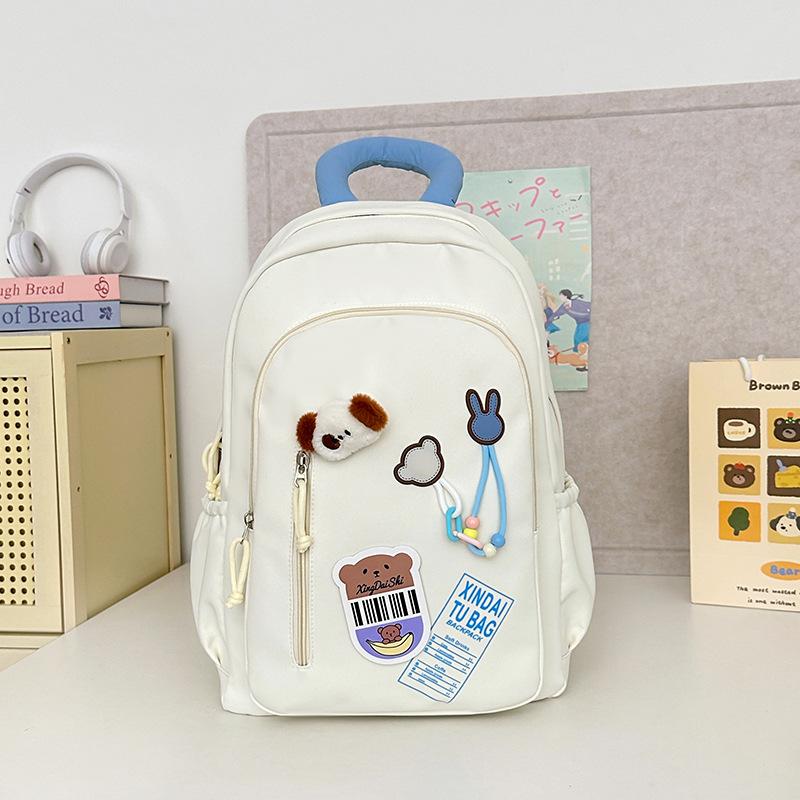 Schoolbag Korean Schoolbag Female Ins Style High Value Niche Junior High School Girl High School Primary School Student Lightweight Cute Backpack 