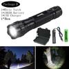 5000LM Led Hunting Flashlight Tactical Green/RED Weapon Light Outdoor Camping/Hiking/Hunting Torch+18650+Charger