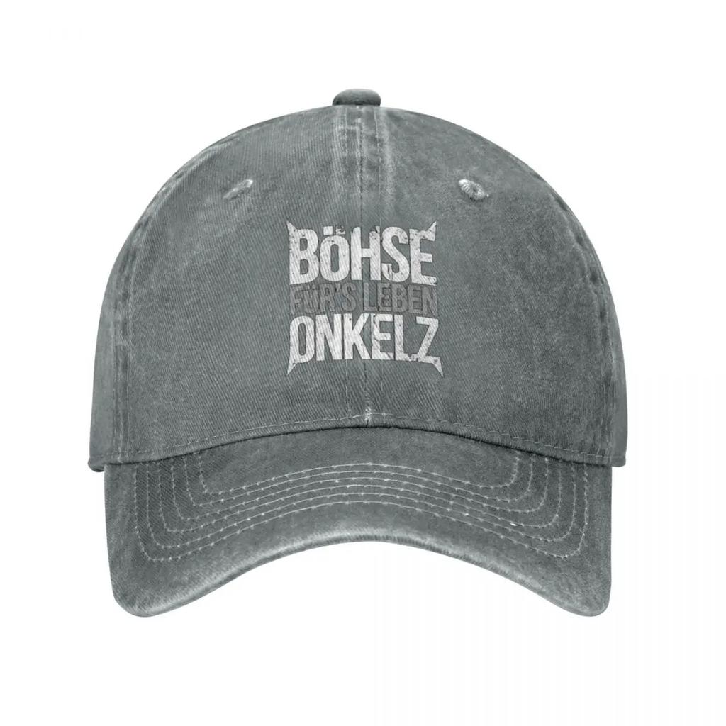 Vintage Bohse Onkelz Rock Baseball Caps Unisex Distressed Washed Sun Cap German Music Outdoor Activities Hats Cap
