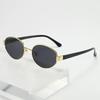 New Metal Frame Myopia Sunglasses Frames Women Men Retro Ovel Frame Outdoor UV400 Near Sight Eyeglasses Frames Sunshade Goggles