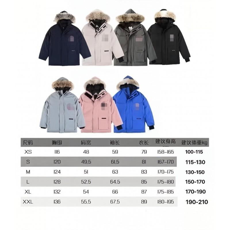 Mens Womens Winter Parka Jacket Hooded Mid-Length Warm Thick Duck Down Coat Waterproof Windproof Outdoor