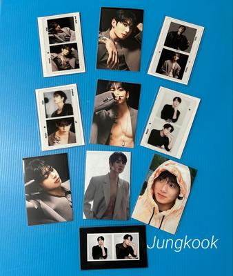 [USED] BTS Jungkook 2-cut Clear Photo Card Sticker