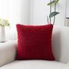 Solid Color Plush Pillow Cover Teddy Velvet Thicke Pillowcase Ultra-Soft Modern Minimalist Sofa 40/45cm Cushion Cover Home Decor