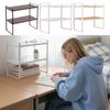 Desk Shelf Organizer Space Saving Heavy Duty Display Riser Office Desk Shelf Storage Organizer For Home Bedroom Pantry Table