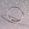 925 Silver Color Sterling VS1 Diamond Ring for Women 2 Carats Topaz Bizuteria Anillos Gemstone Stamp Silver 925 Jewelry Ring