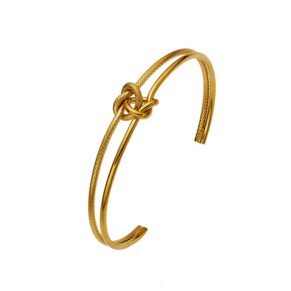Hot Selling Mohua Series Gold Bracelet Women's High-end Twist Knot Bracelet
