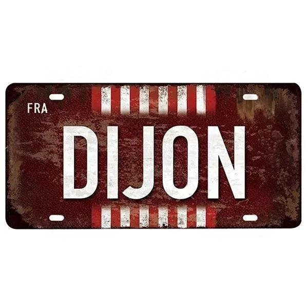 Vintage France City Plate PARIS/LYON/MARSEILLE Flag Poster Metal Plaque Aluminum Sign Man Cave Garage Club Bar Cafe Wall Decor