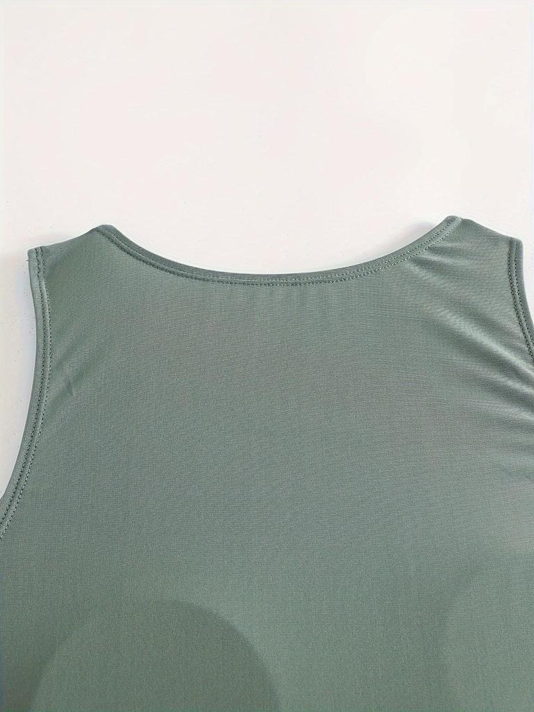 2025 Plus Size European & American Solid Color Bikini Top for Chubby Girls
