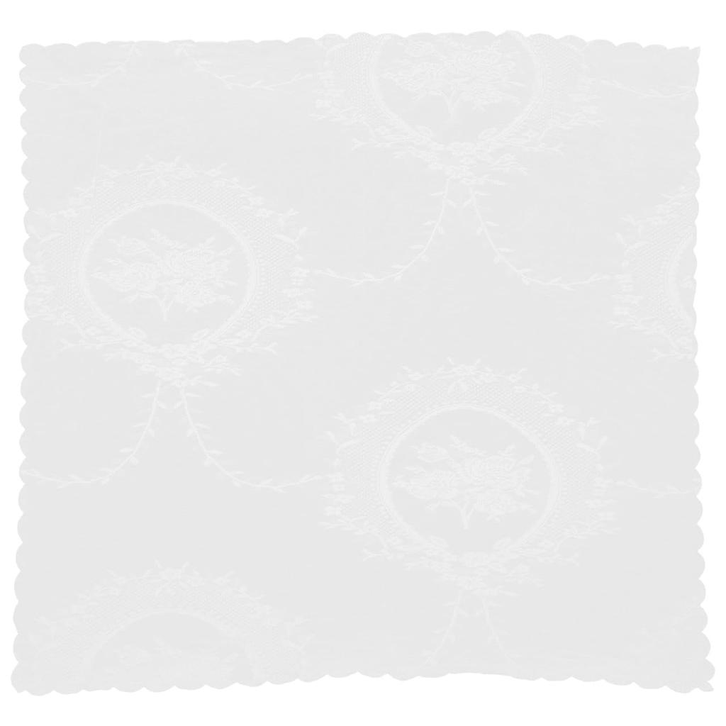 Toyvian Mirror Mirror Cover with Lace Embroidery and Floral Interior Stylish Cover, Dresser/Tabletop Pattern, Dustproof, Decor, 83x83cm,