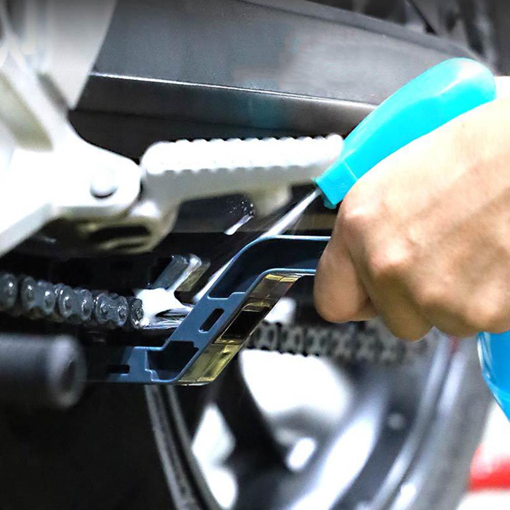 Motorcycle Chain Cleaner Universal Bike Rim Care Tire Chain Cleaning Brushes Cycling Clean Tool Kit Maintenance Brush Brake Remo