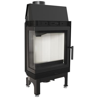 Steel Fireplace KRATKI BLANKA Left 8 kW Ø 160