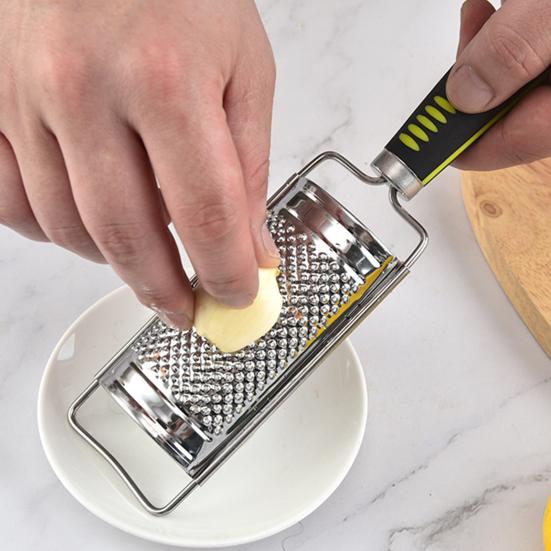 Cheese Grater Ergonomic Long Handle Stainless Steel Tasty Julienne Vegetable Slicer for Restaurant