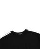 VANNWORKS Sleeve Tape Pointed Blur Logo Oversized Short Sleeve T-Shirt (Vs0064) Black