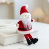 Santa And Snowman Sitting Plush Dolls Christmas Decorative Ornament For Home Office Party Gift