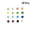 16 Pcs Coloré Réfrigérateur Autocollants Creative Magnétique Pasters Message Note Fixateur Pour Le Bureau À AIMANTS - MAGNETS