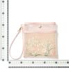 Franc Franc Japan Mesh Embroidered Handkerchief Pouch Pink
