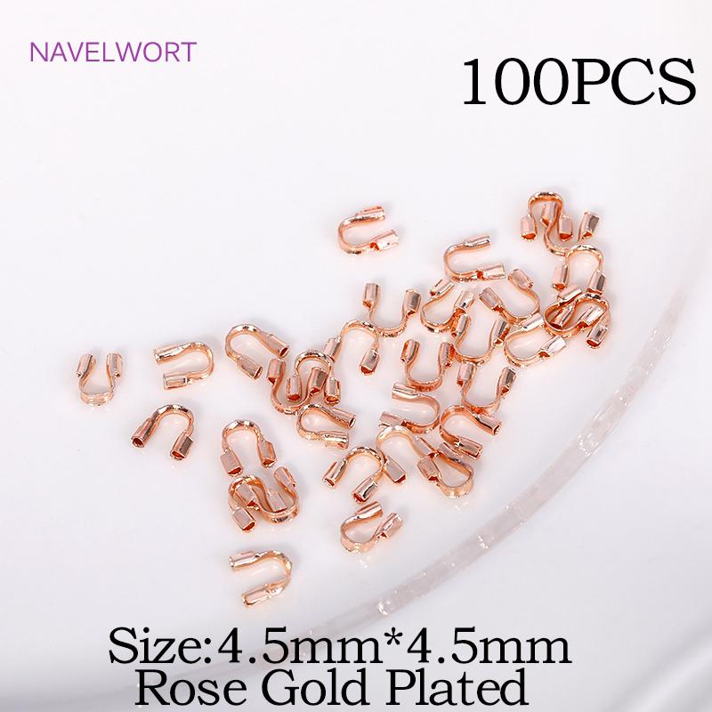 DIY Jewelry Making Accessories 18K Gold Plated Brass Crimp Bead,Lobster Clasps,Protector For Jewelry,Supplies For Jewelry