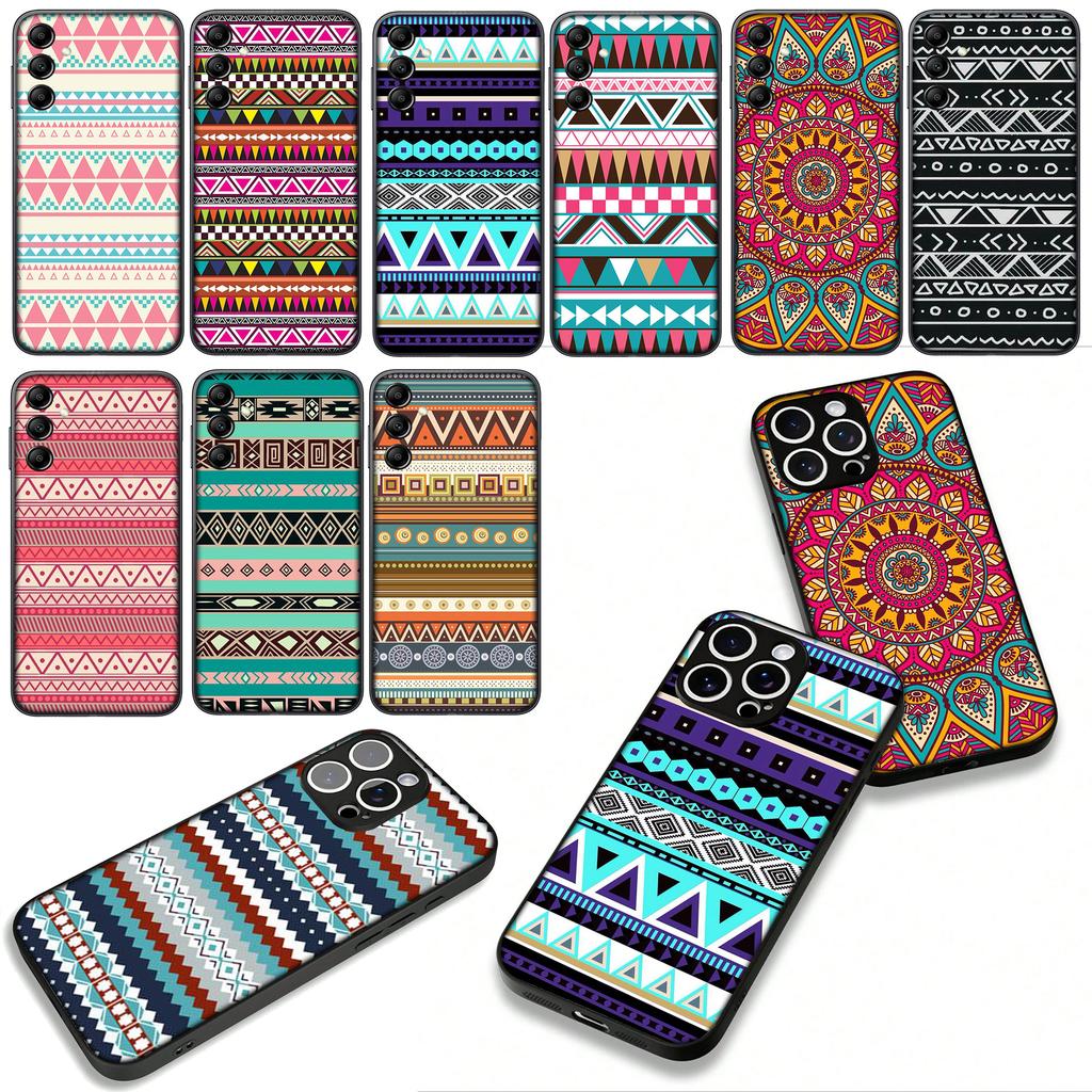 Cover for Xiaomi Redmi Note 15 11 9 10 Pro Plus A5 9A 9T 10A 10C 9C NFC 15C 8T Phone Case Flower Aztec Tribal Tribe Colorful