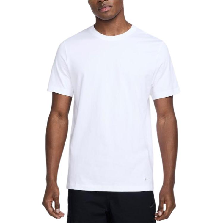 Nike T Shirts Men's White Crew Neck HQ3717-100
