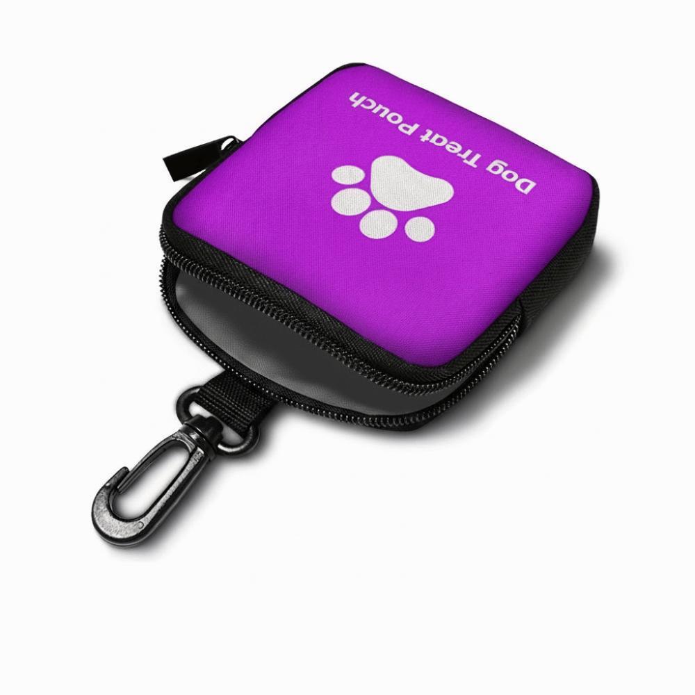 Zipper Closure Pet Training Reward Pouch Leak-Proof Pet Snack Container  Outdoor Training